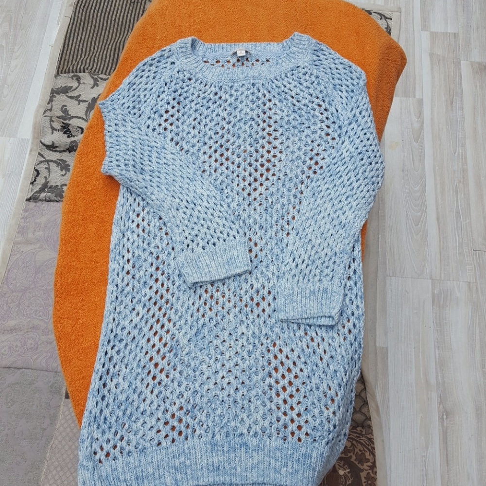 Crocheted swim suit cover-up